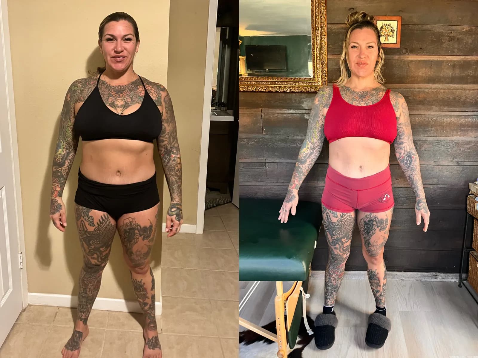 Nadine transformation — before and after